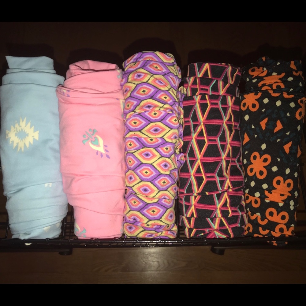 Lularoe Leggings TC lot of 5 new fits plus size